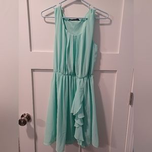 3/$15 🌟 - MAURICES Mint/Teal Sleeveless Knee-Length Scoopneck Dress, Size Small